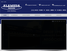 Tablet Screenshot of imobiliariaalameda.com.br